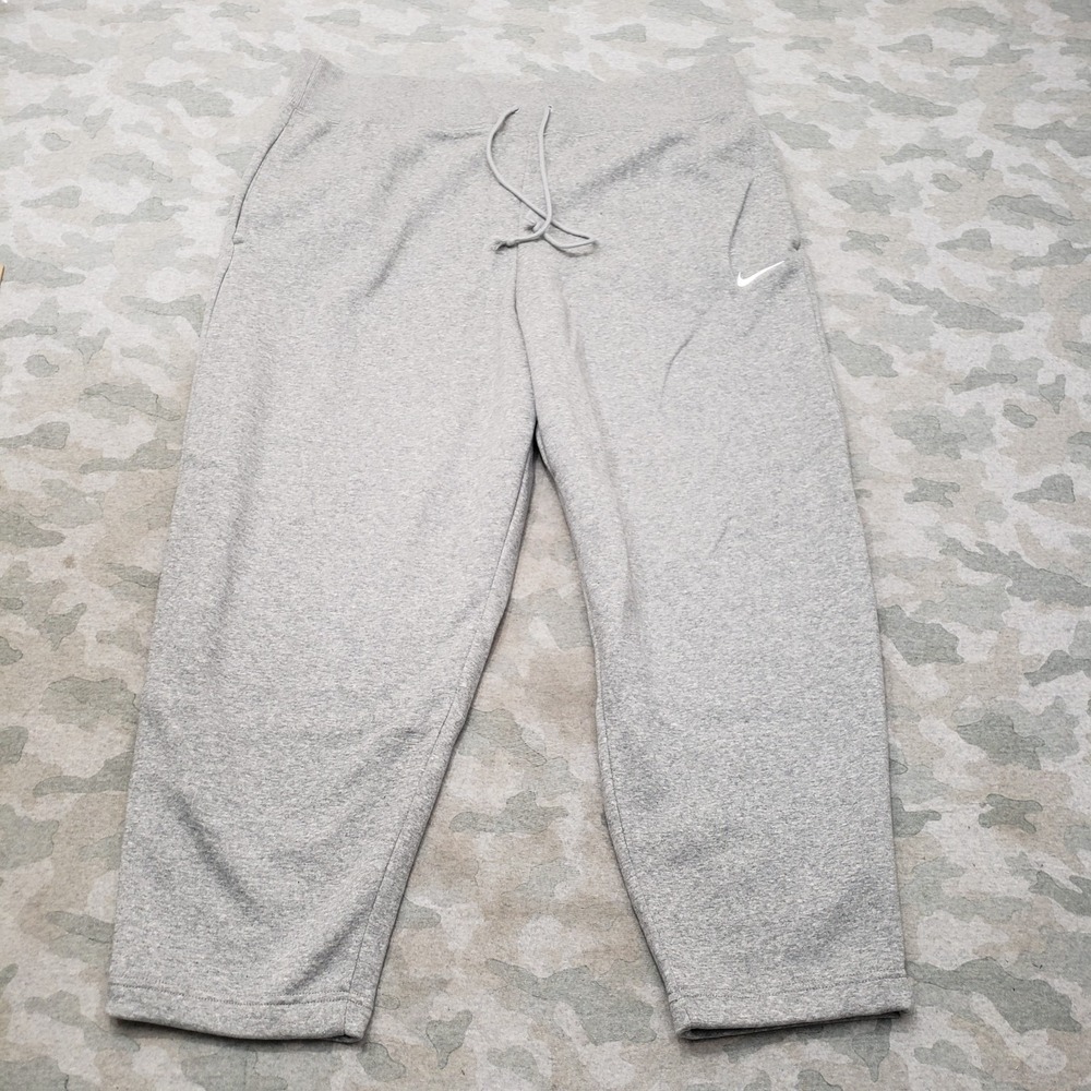 Nike Sweatpants Womens 2XL Gray Phoenix Loose Fit High Rise Pockets Drawstring